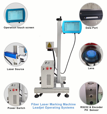 Laser-Markierungs-Maschine der Faser-30W industriell für Druck-Nichtmetall